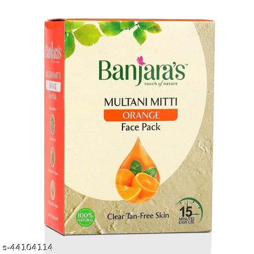Banjaras Multani Mitti Oragne Face Pack